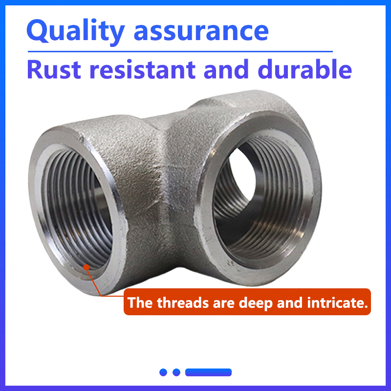 304 Stainless Steel High Pressure Female Threaded 90° Elbow Pipe Fitting