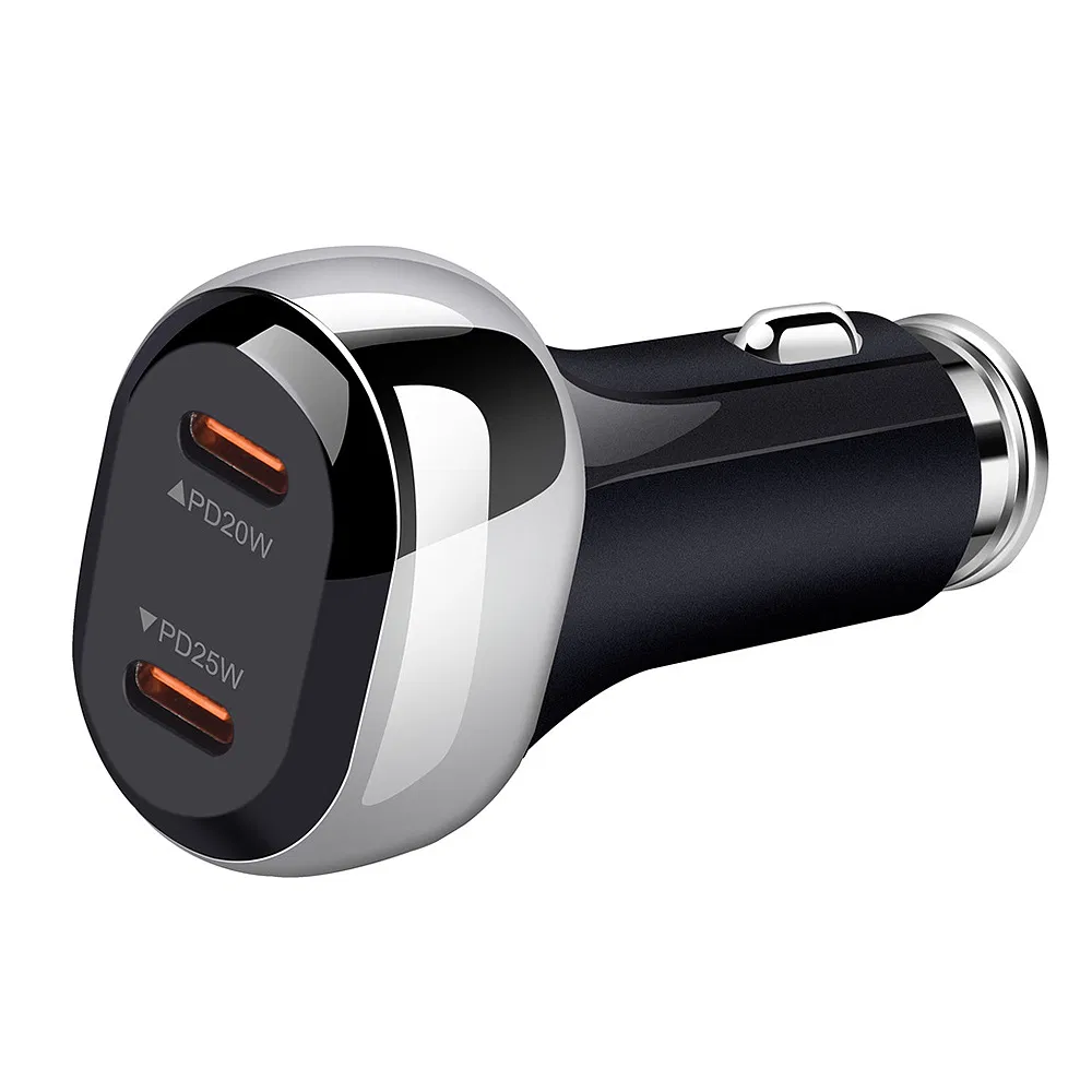 Автомобильное зарядное устройство 40W с двумя портами USB-C