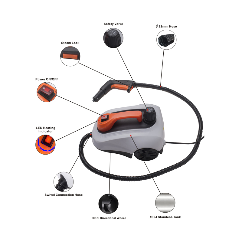 Multi Purpose Steamer Professional Household Cleaning Machine High Pressure and Temperature Steam Mop (SW608-B)