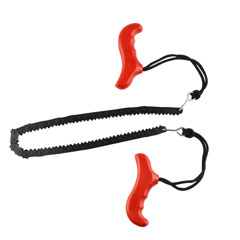 Outdoor Portable Pocket Hand Saw Camping Survival Chainsaw Garden Logging EDC Tools with Durable Plastic Handles