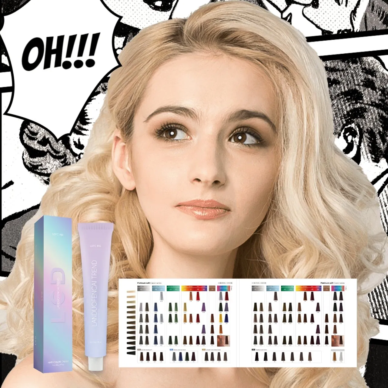 Premium Long-Lasting Hair Color Cream for Salon Use