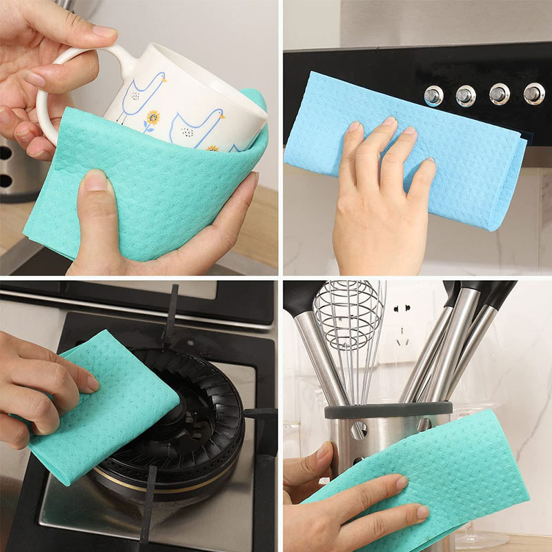 Esun Eco-Friendly Reusable and Absorbent Swedish Dishcloths for Kitchen