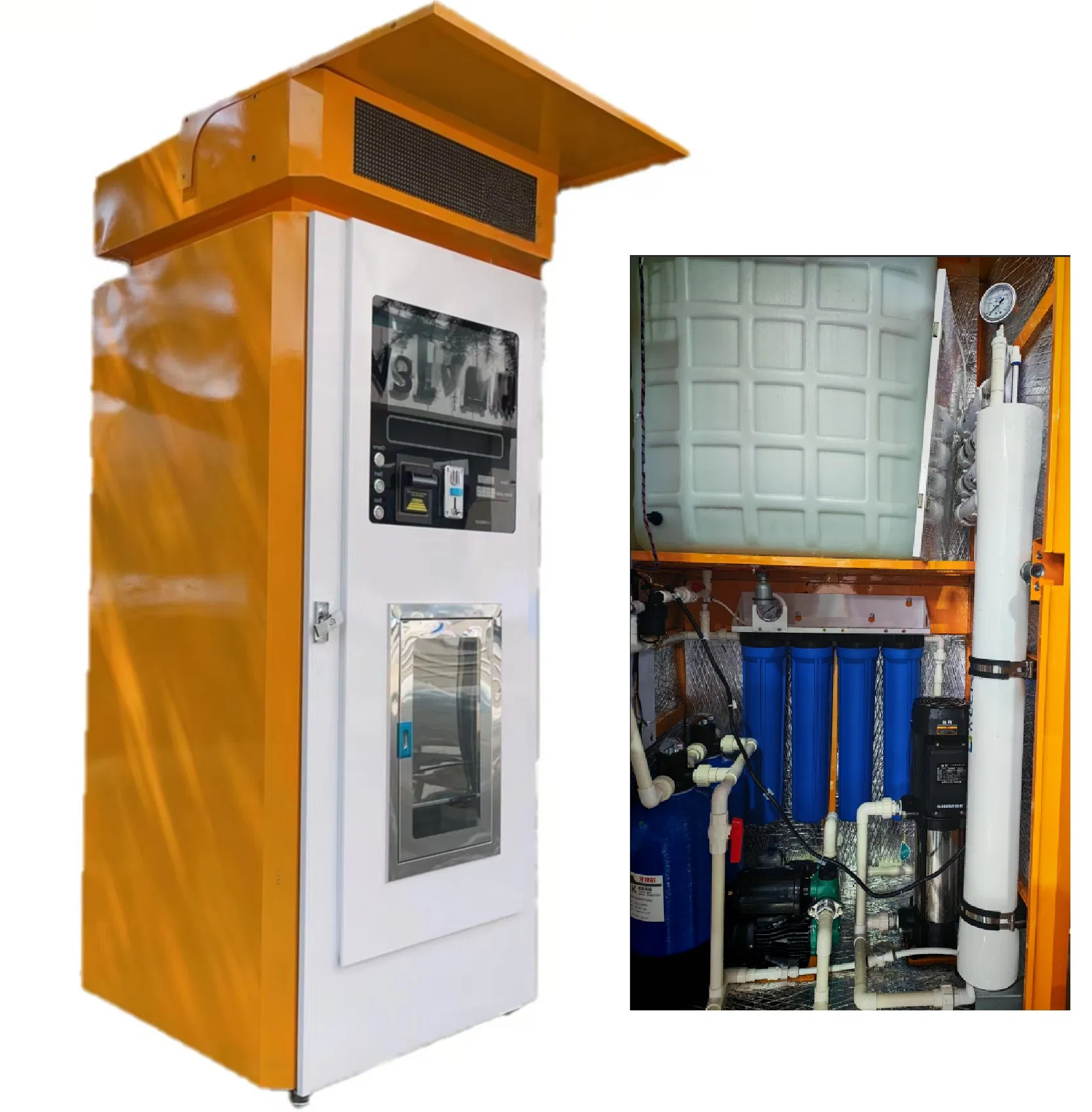Commercial RO Purified Automatic Coin Cold Drinking Water Vending Machine for Qr Code Alkaline Water Sparking Water Mineral Water Dispenser Sale