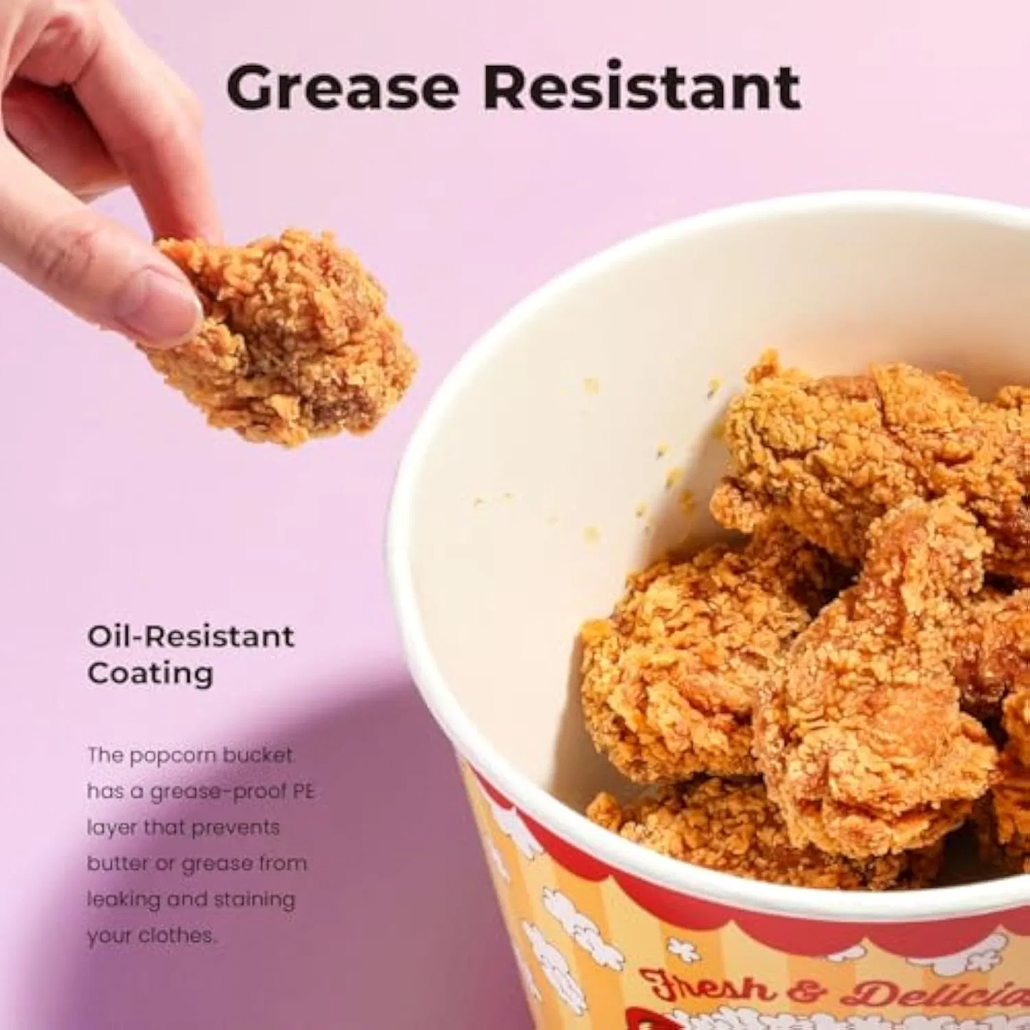 Экологичный картонный стакан для попкорна