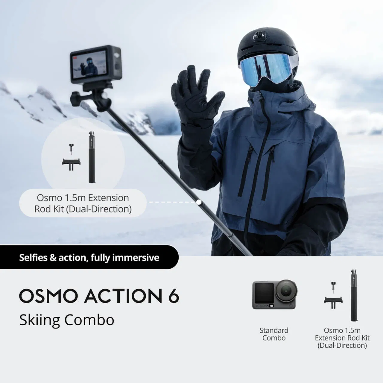Экшн-камера DJ Osmo Action 6 Skiing Combo