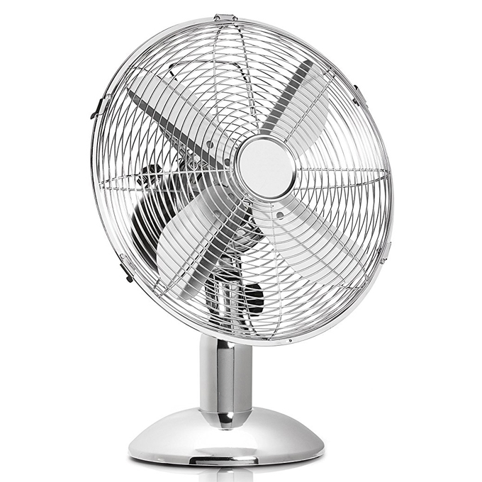 12 Inch Air Cooling Home Appliances Metal Wooden Color Desk Table Fan