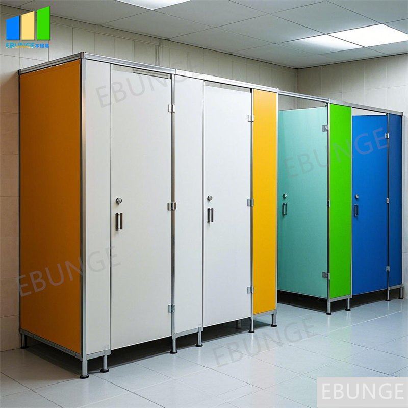 HPL Board Compact Laminate Toilet Cubicle Commercial Partition