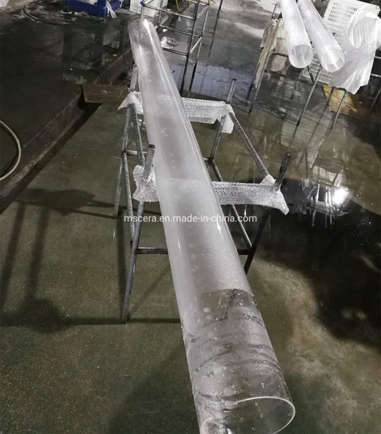 Кварцевая труба огнеупорная из плавленого кварца