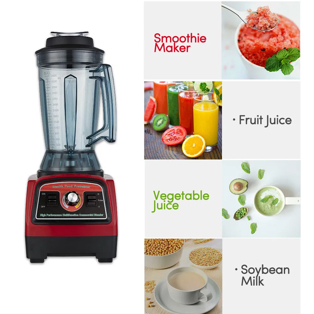 3.9L Big Powerful Smoothies Large Commercial Juice Food Mixer Heavy Duty Industrial Blender