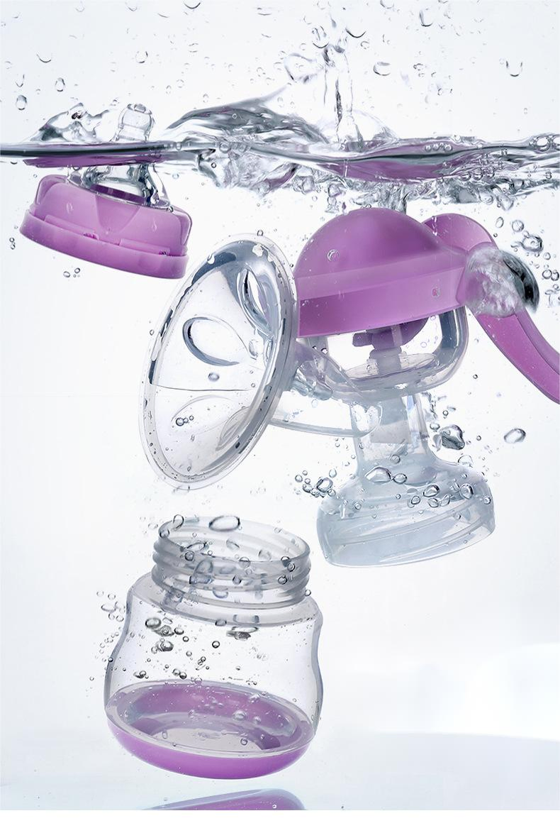 Wholesale Portable High Quality Silicone Manual Milk Pump Simple Cheap BPA Free Food Grade Manual Breast Pump for Baby Products