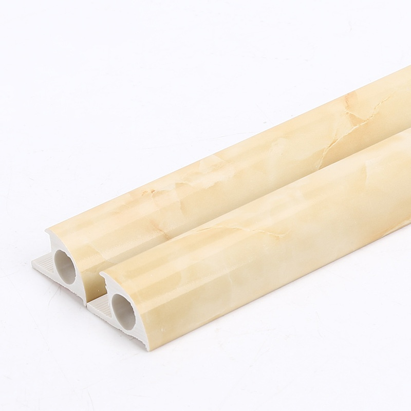 Factory Direct Sale 2.5m Waterproof Stone Plastic Corner Trim PVC Tile Edge Trim