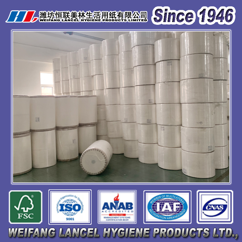 Virgin White Jumbo Large Paper Rolls Big Raw Tissue Paper Jumbo Roll Toilet Tissue Mother Roll Paper Papel En Rollo