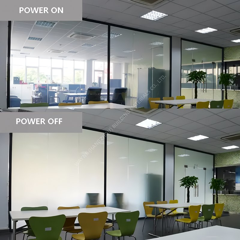 China Factory Low-E Safety Curtain Wall Glass Pdlc Smart Window Glass