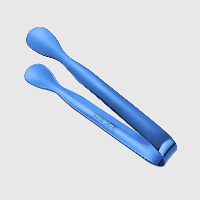 Colorful Creative Stainless Steel 304 Ice Clips Cat Paw Shaped Design Titanium Plated Sugar Tongs Food Clips