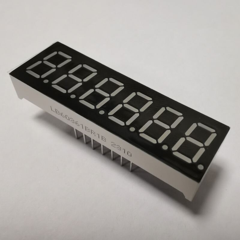 7 Segment LED Display High Bright Red 6 Digit for Countdown Timer