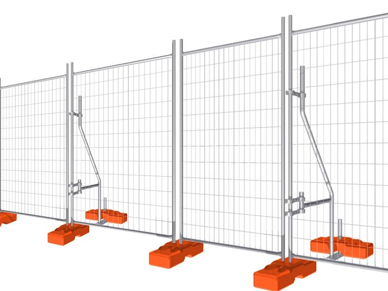 High Safety Portable Event Fence Galvanized Metal Australia Style Temporary Fence