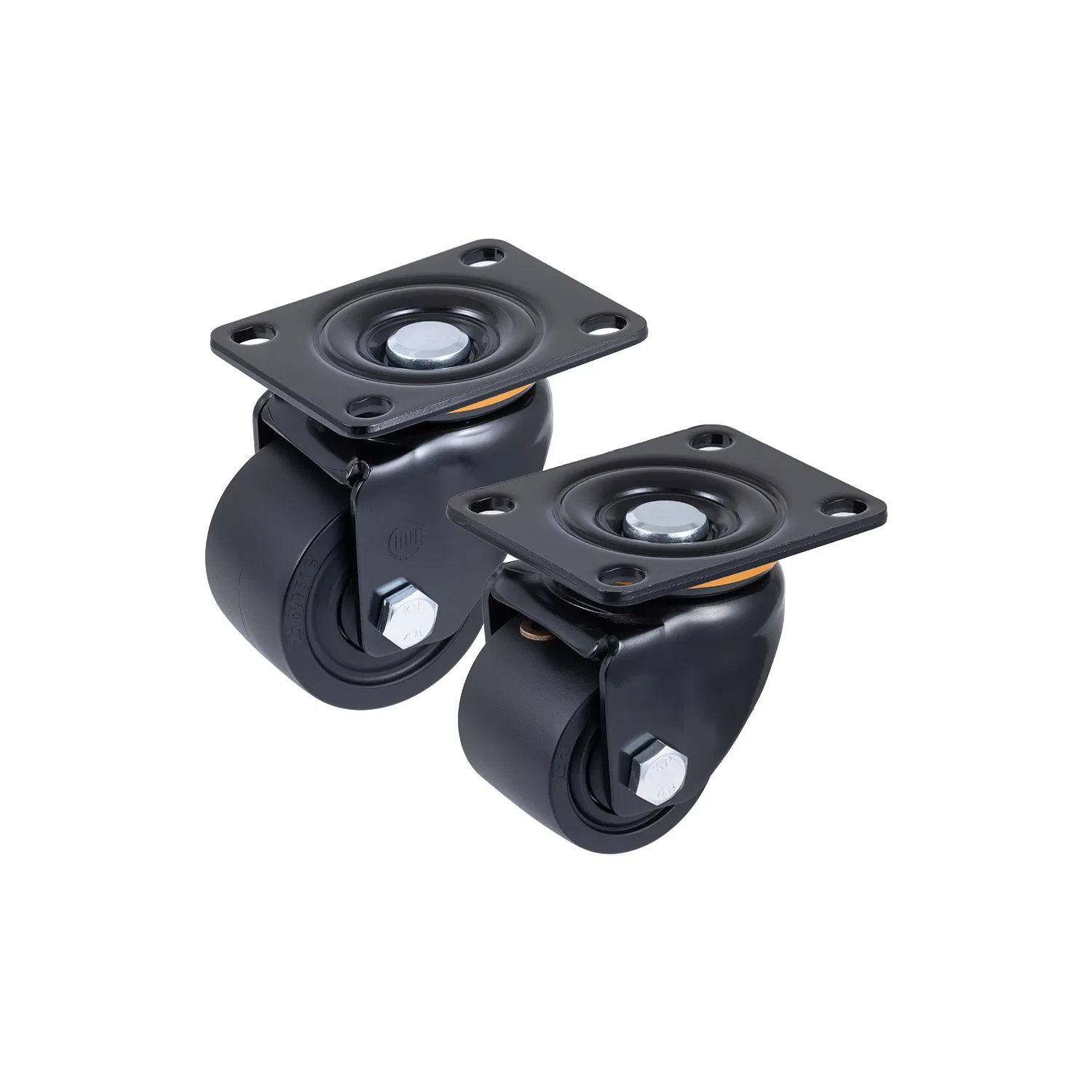 2.5" 3"Polyurethane Swivel Caster Heavy-Duty Wheel for Automation Equipment System Industrial Cart Automated Machinery Agv Material Handling Cart Assembly Line