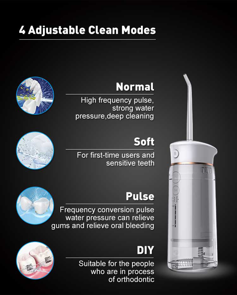 Portable Mini Rechargeable Oral Irrigator Dental Water Flosser