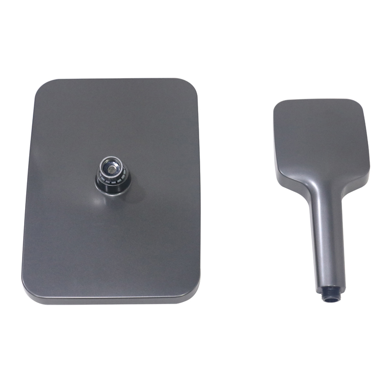 Factory Square Fashion Design Shower Head Set Powerful Water Saving Handheld Shower Rainfall Shower