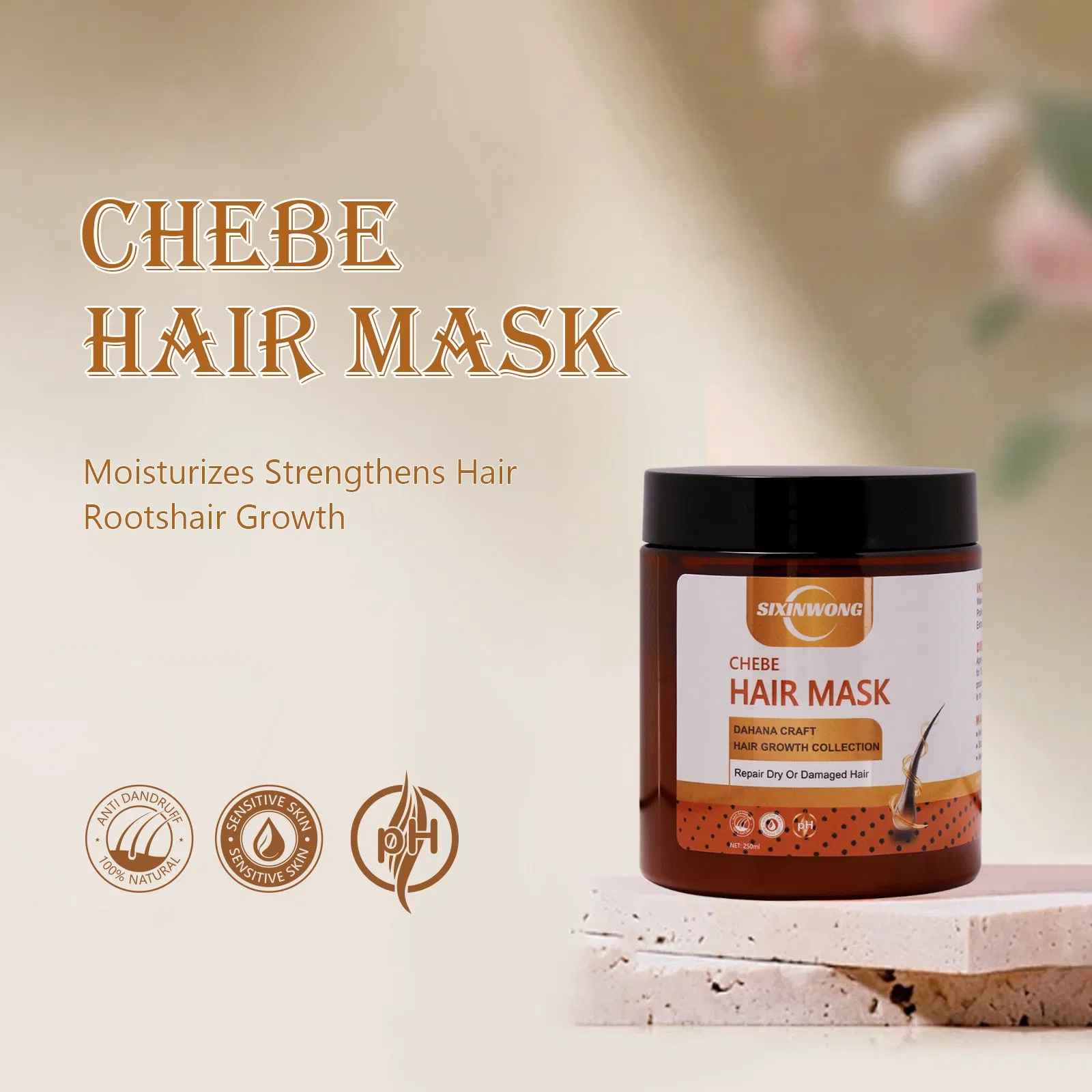 Beauty Cosmetics Skin Care Repair Replenish Hair Moisture Chebe Hair Care Mask