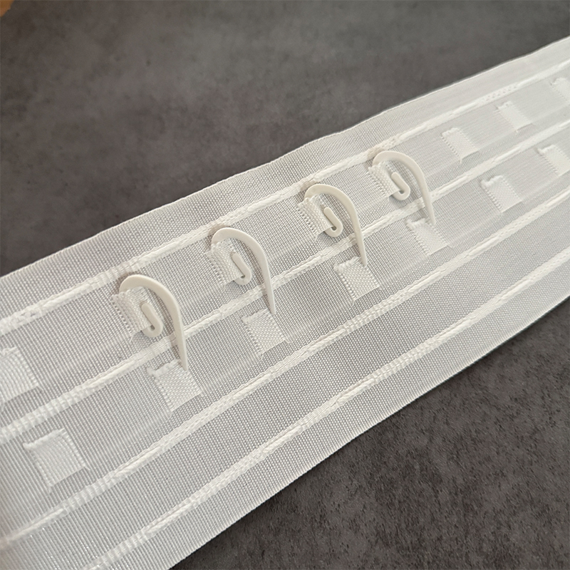 Wholesale High Quality 10cm White Ripple Fold Curtain Tape