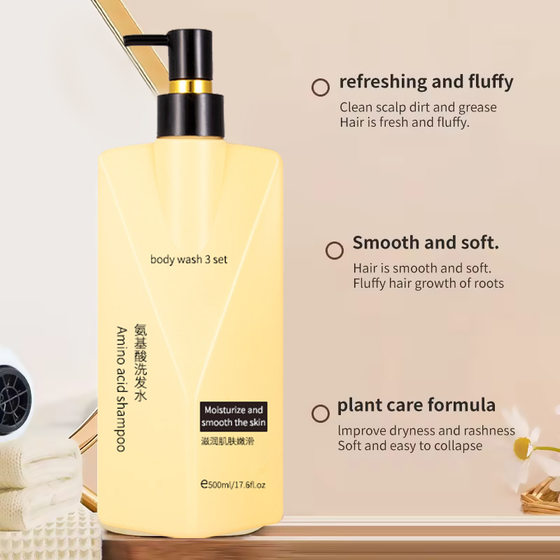 ODM OEM Natural Amino Acid Shampoo Anti Dandruff Hair Shampoo Clear Shampoo for Moisturizing Hair Fluffy