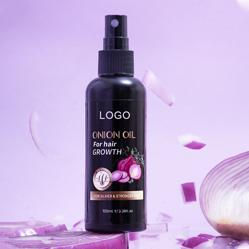 Onion Hair Oil for Promote Thickening Anti Loss Nourishing Hair Growth Oil Organic for Women Hair Treatment Essential Oil