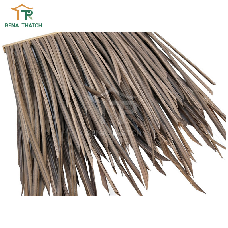 Wholesale Manmade Fiber Thatch Artificial Plastic PE PVC Thatch for Roofing