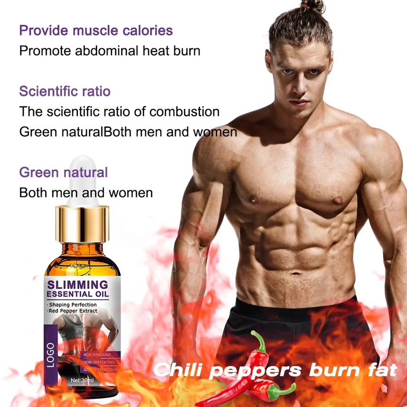Ditong 100% Pure Fat Burning Fitness Essential Oil Body Slimming Massage Oil for Anti Cellulite