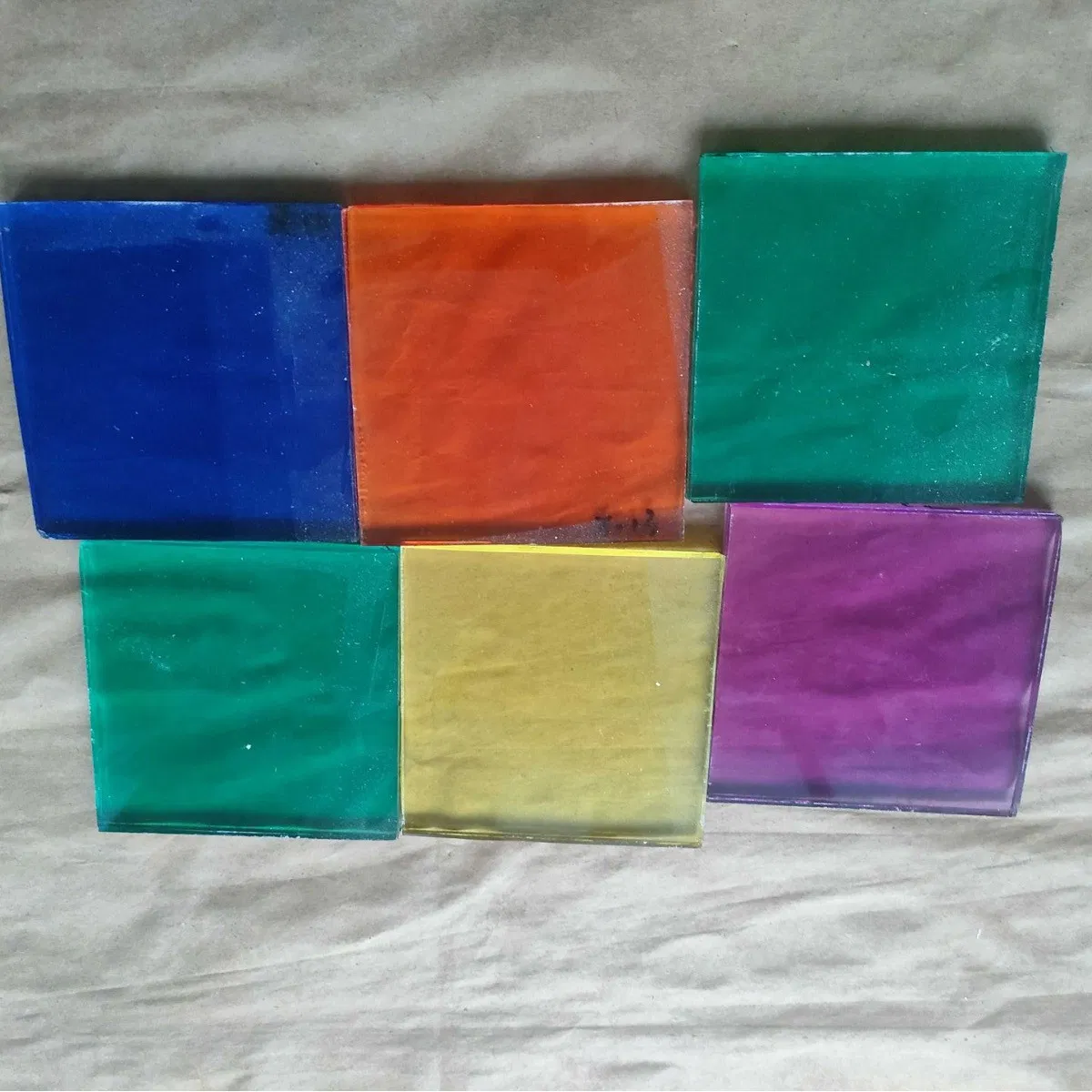 Custom 4mm-25mm Large Size Colored / Tinted / Building Glass / Stained Window Glass for Decoration
