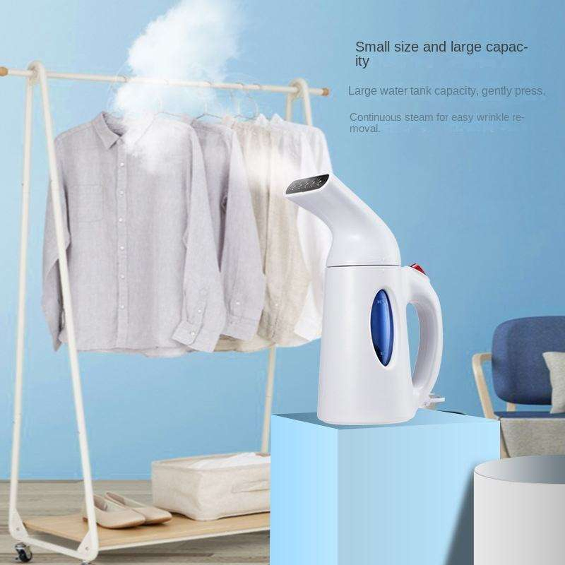 Save 700W Portable Garment Steamer Features a Large Water Tank Capacity for Extended Steaming Sessions Without Frequent Refills. Designed with Both Handheld