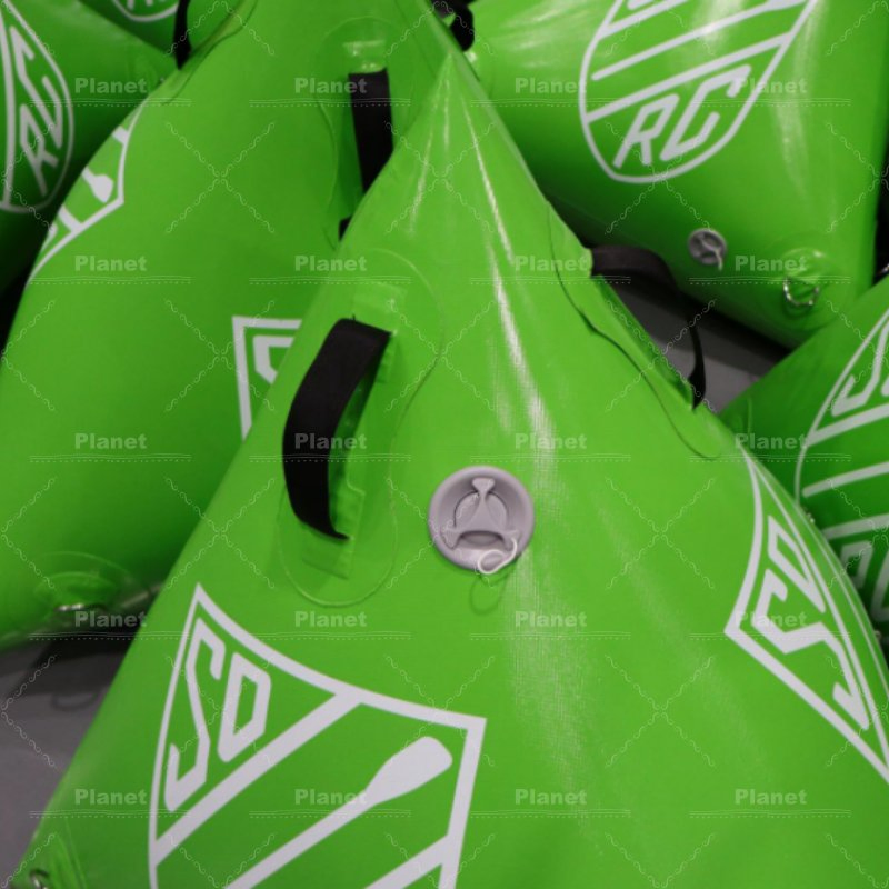 Factory Custom Floating Triangle Buoys Race Maker Regatta Advertising Inflatable Swimming Buoy