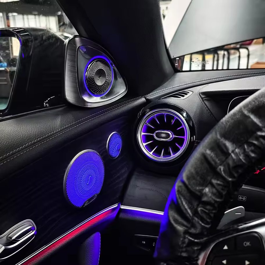 Комплект светодиодной подсветки Mercedes A-Class W177 с 4D-динамиками и 64 цветами