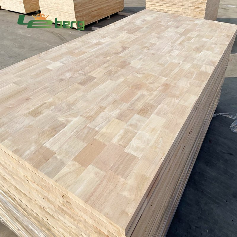 Nature Thailand Rubber Wood Finger Joint Lumber Boards Pine Rubber Panels