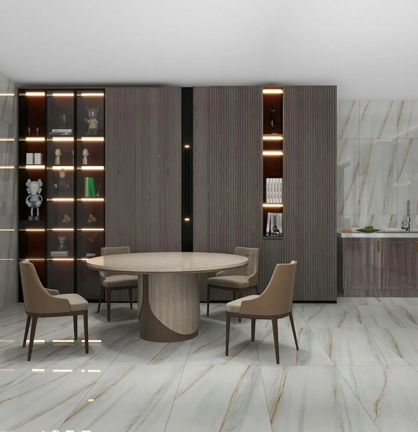 Керамогранитная плитка 600x1200 мм глянцевая