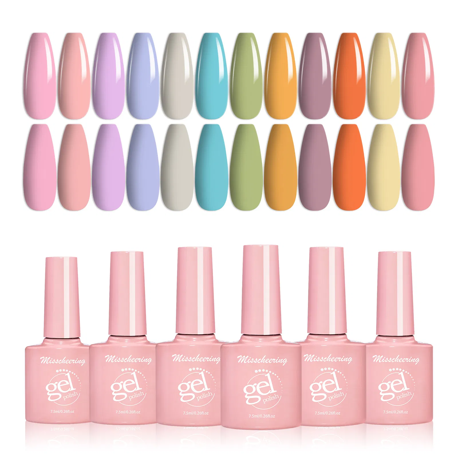 12-Color Cream Candy Macaron Nail Polish Set New Nail Polish UV Gel