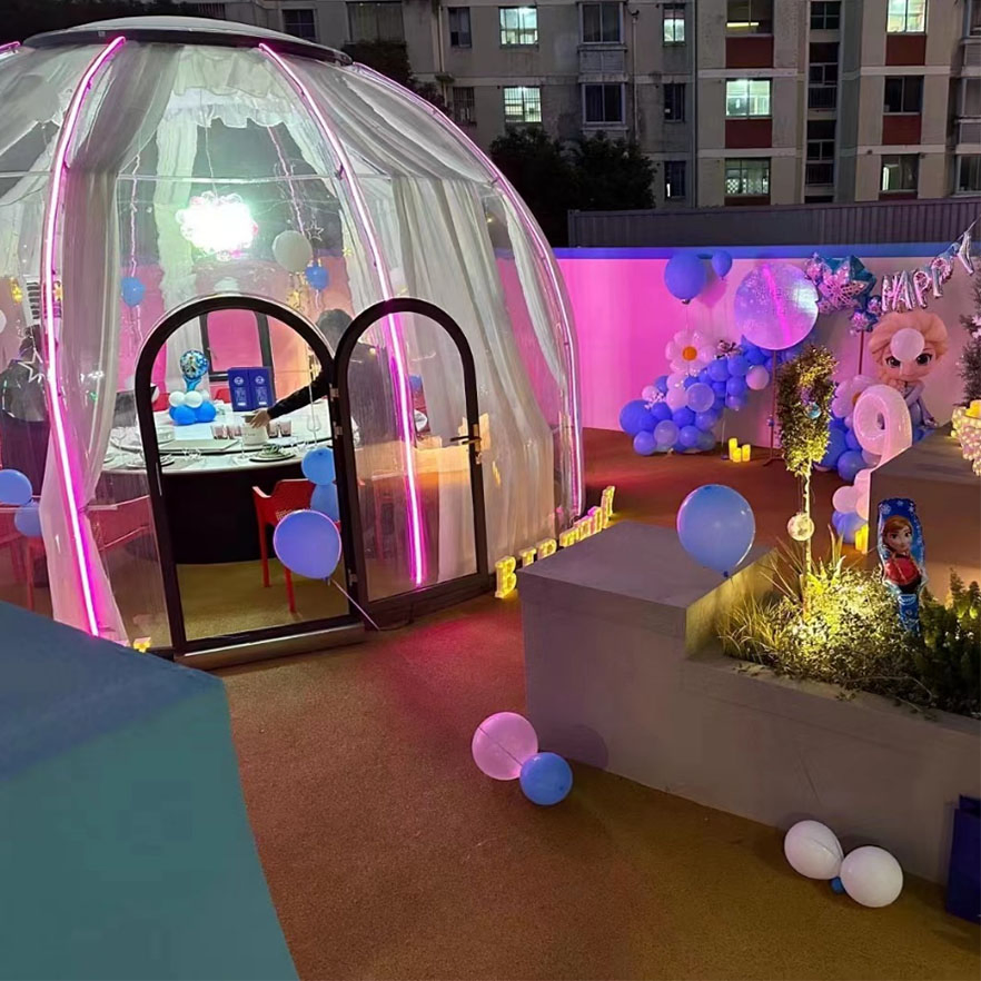 Panoramic High Quality Outdoor Yurt Waterproof Polycarbonate Transparent House