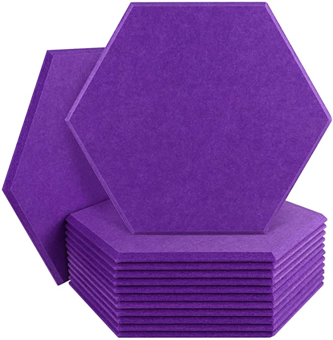 Modern Hexagon Soundproof Acoustic Wall Panels for Home Decor