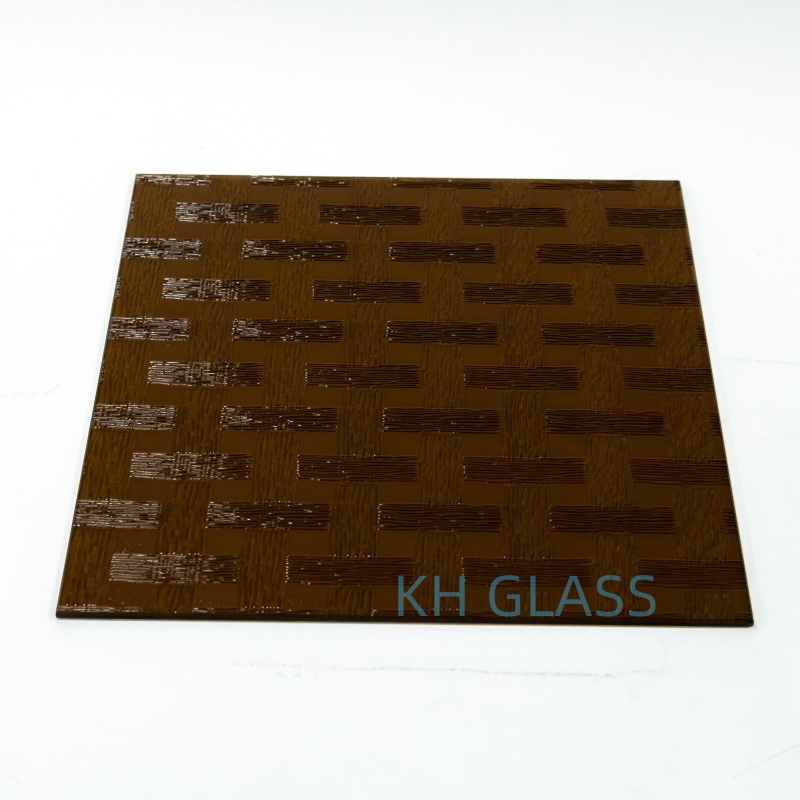Sleek Modern Design Commercial Building Entrance Glass Clear/Color/Tinted Pattern Figure Glass