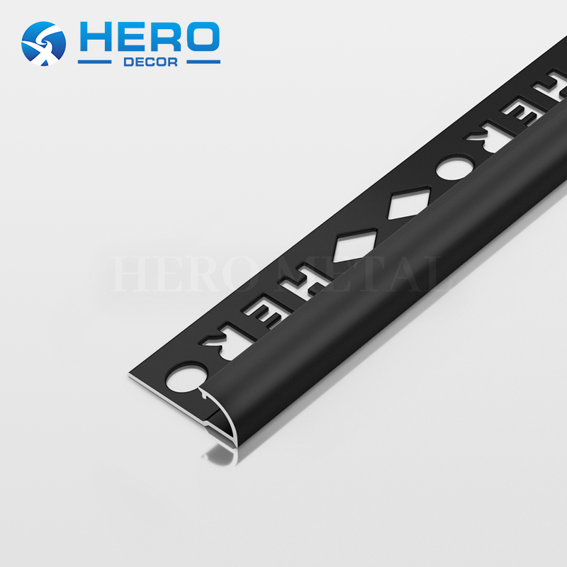 Aluminum Ceramic R Shape Strip for Kitchen Hero Metal High Quality Round Corner Container Tile Trim