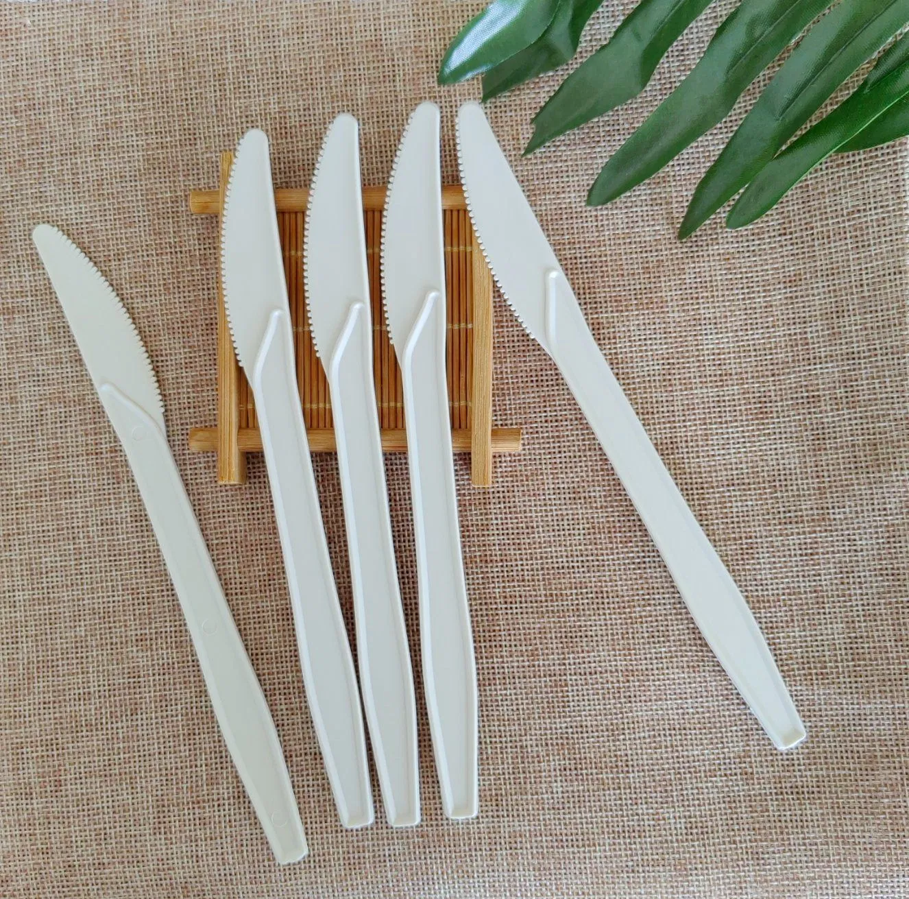High-Temperature Plant-Based Biodegradable Cutlery Set Eco Friendly Fork Spoon Knife