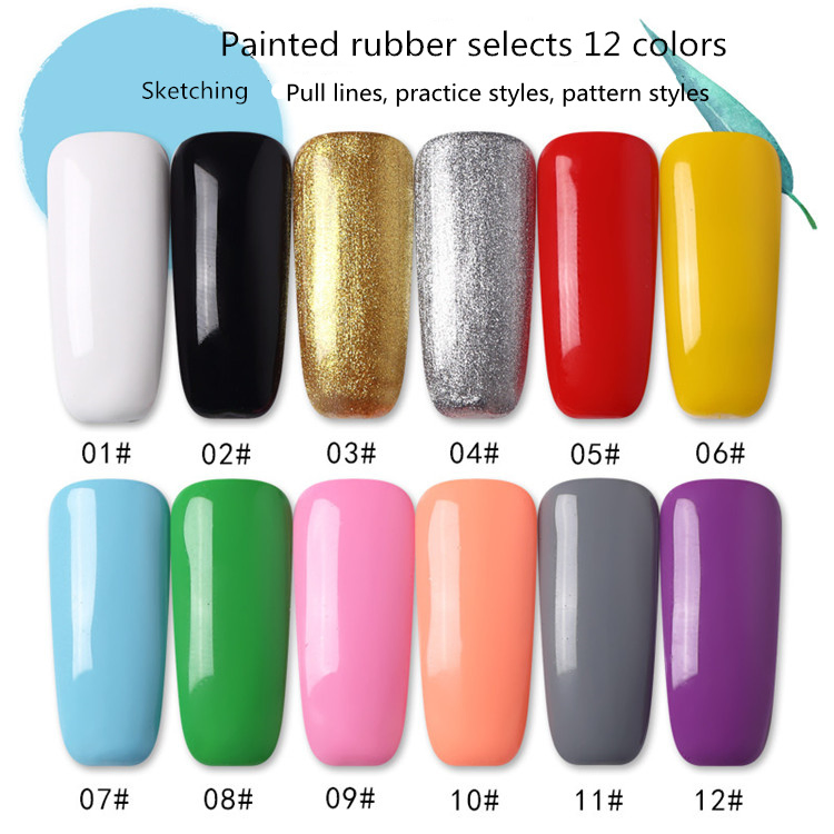Private Label Nail Art Color Painting/Drawing Acrylic UV Gel for Manicure Product