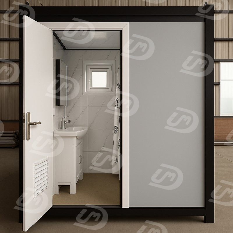Outdoor Prefabricated Prefab Container Restroom Mobile Public Single Wc Toilet Portable Bathroom