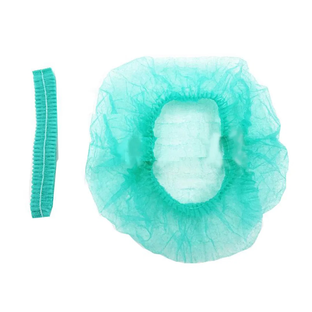 Disposable PP Nonwoven Bouffant Cap Hair Net for Food Industry