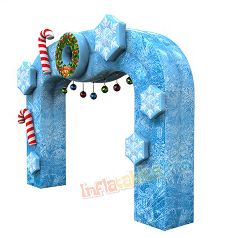 Large Merry Christmas Inflatable Arch