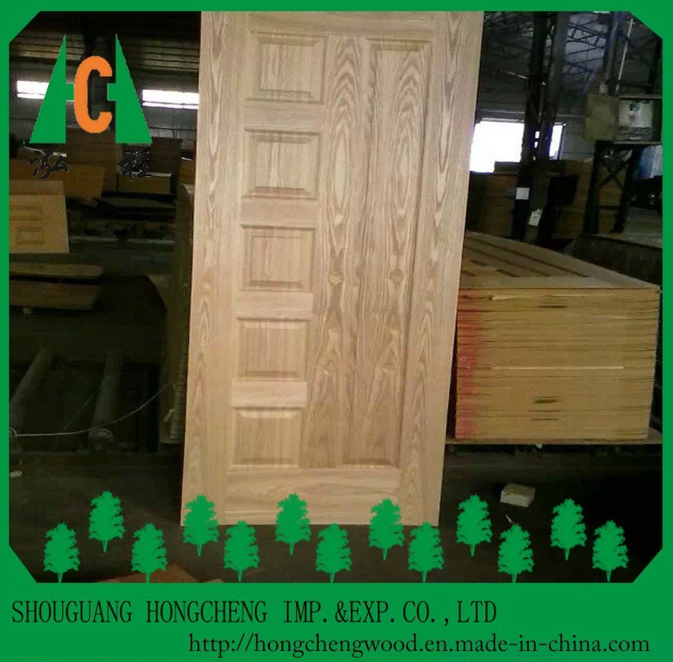Morden Design Beech/Teak/Sapele/Oak Veneer Laminated HDF Door Skin