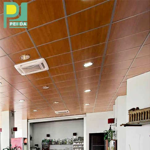 Suspended Art Aluminum Sheet Ceiling Metal Ceiling Tiles 0.8mm Thickness