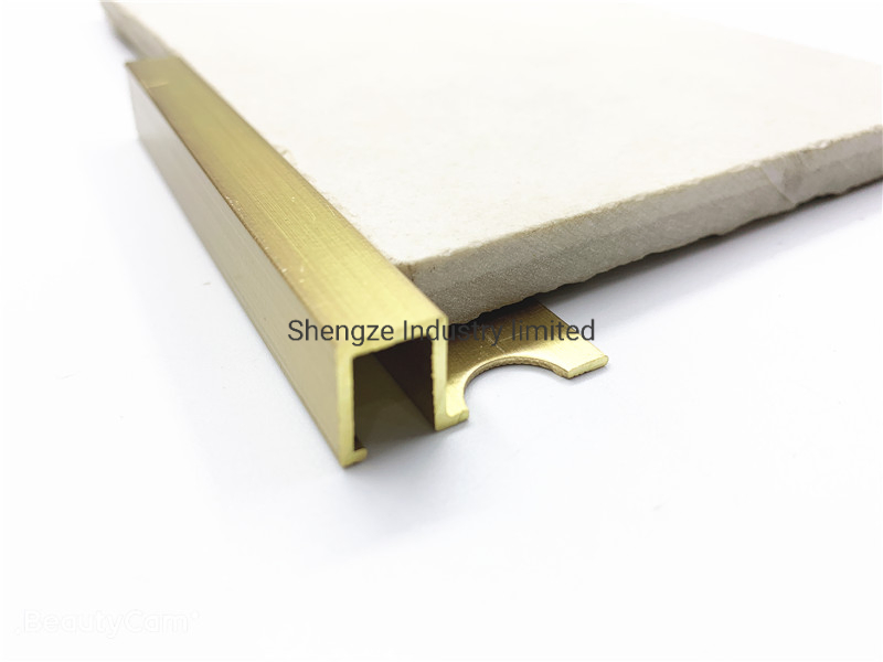 Metal Aluminum Tile Edging Corner Trim for Porcelanato Flooring Accessorie