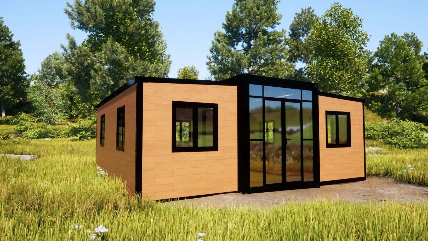 Factory Modular House Australia Tiny Home Prefab Steel Expandable Container House Prefabricated