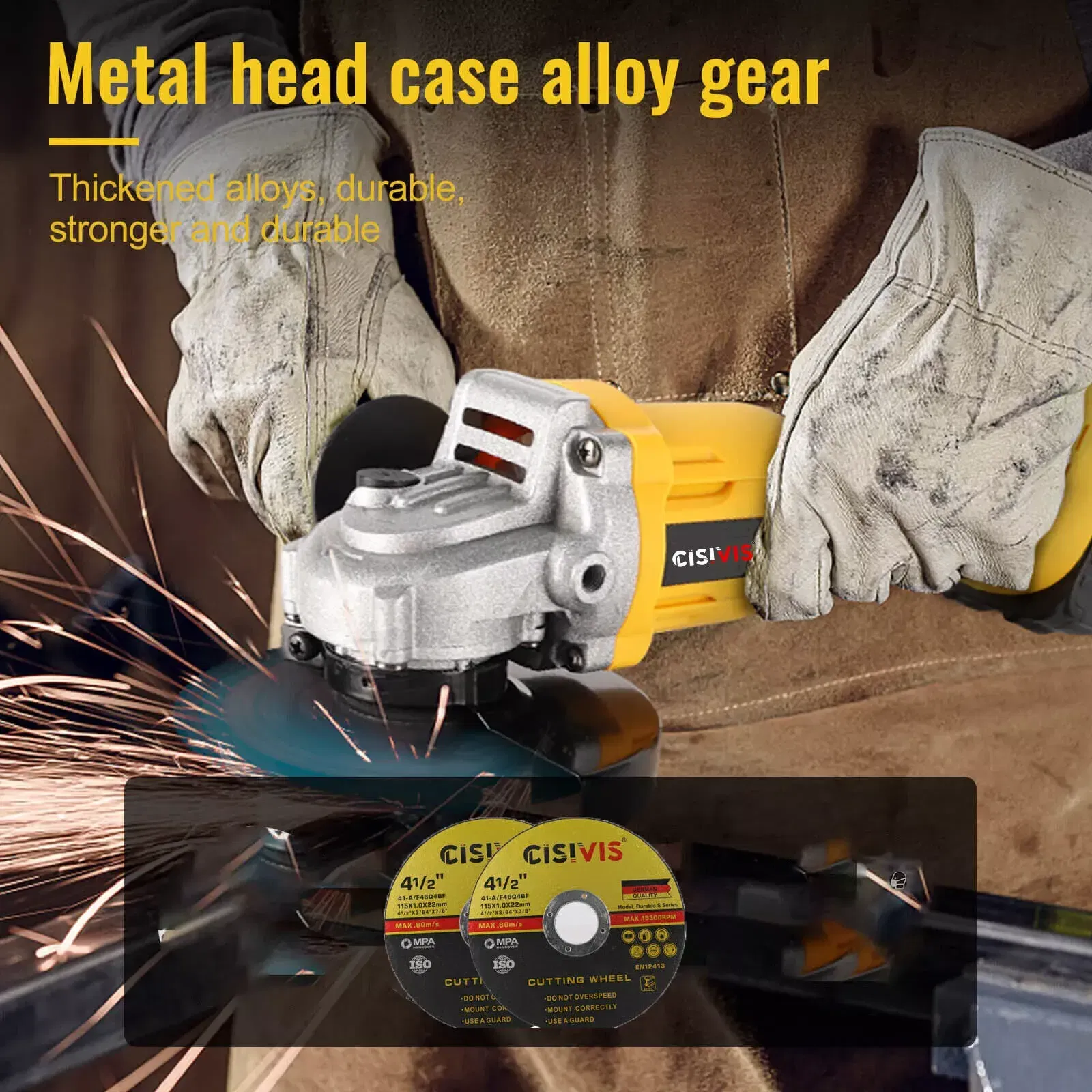 20V Cordless Brushless Power Tool Grinder for Polishing Cuts